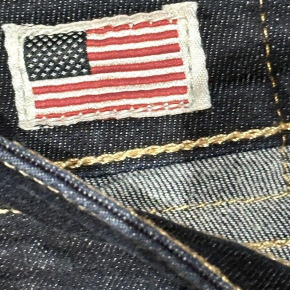 👖🎯 TRUE RELIGION Made in USA Dark Wash Straight Leg Jeans | Sz 29 TRBJ Patch - Picture 5 of 6